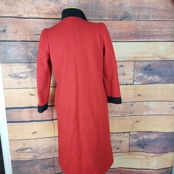 Vintage Sears woolblend long winter coat mao collar - Picture 5 of 8